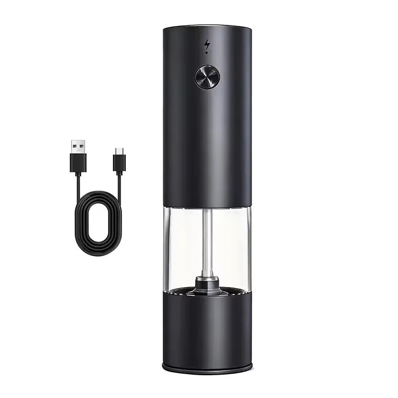 USB Şarjlı Otomatik Biber & Tuz Değirmeni | Ayarlanabilir İncelik
