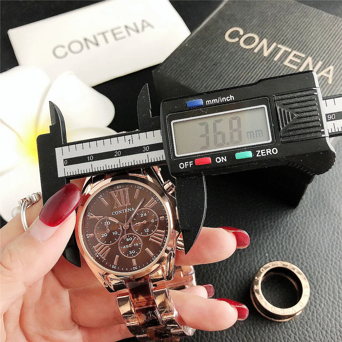 CONTENA Top Brand Luxury Watches for Women Fashion Creative Steel Bracelet Women's Watches Ladies Quartz Watch Reloj Mujer