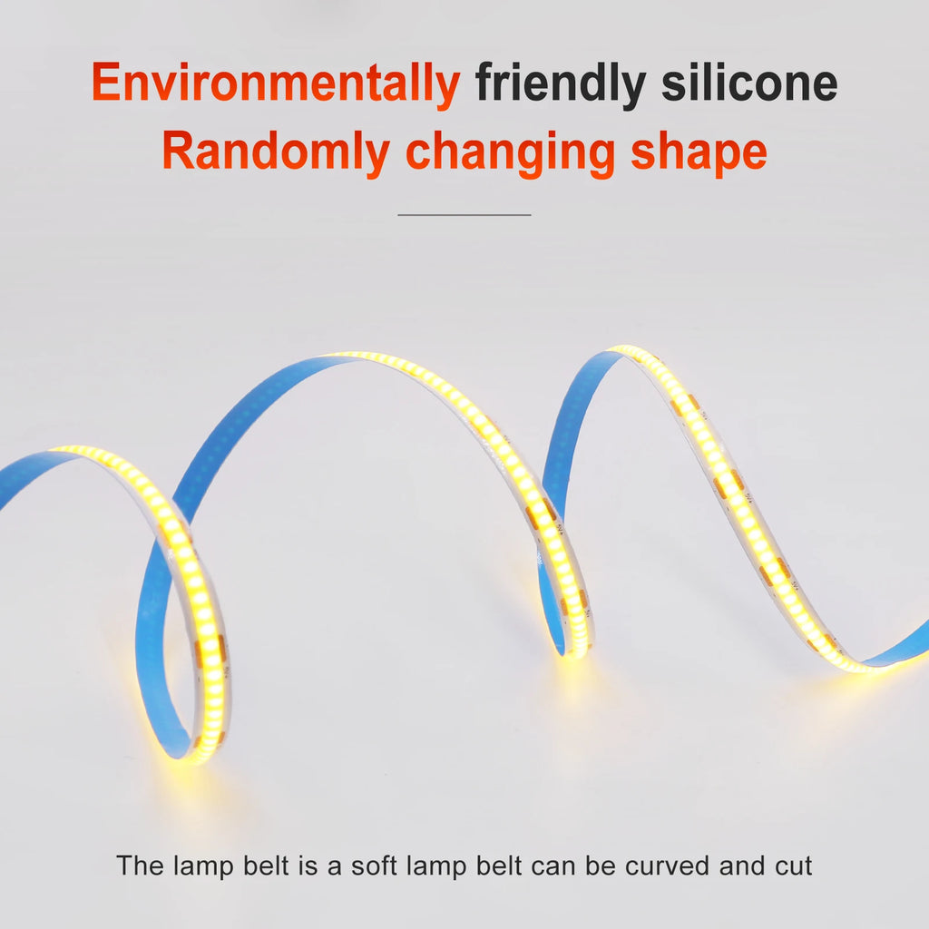 USB COB Strip Light 5V | 320 LED/m | Flexible Adhesive Tape | TV Backlighting