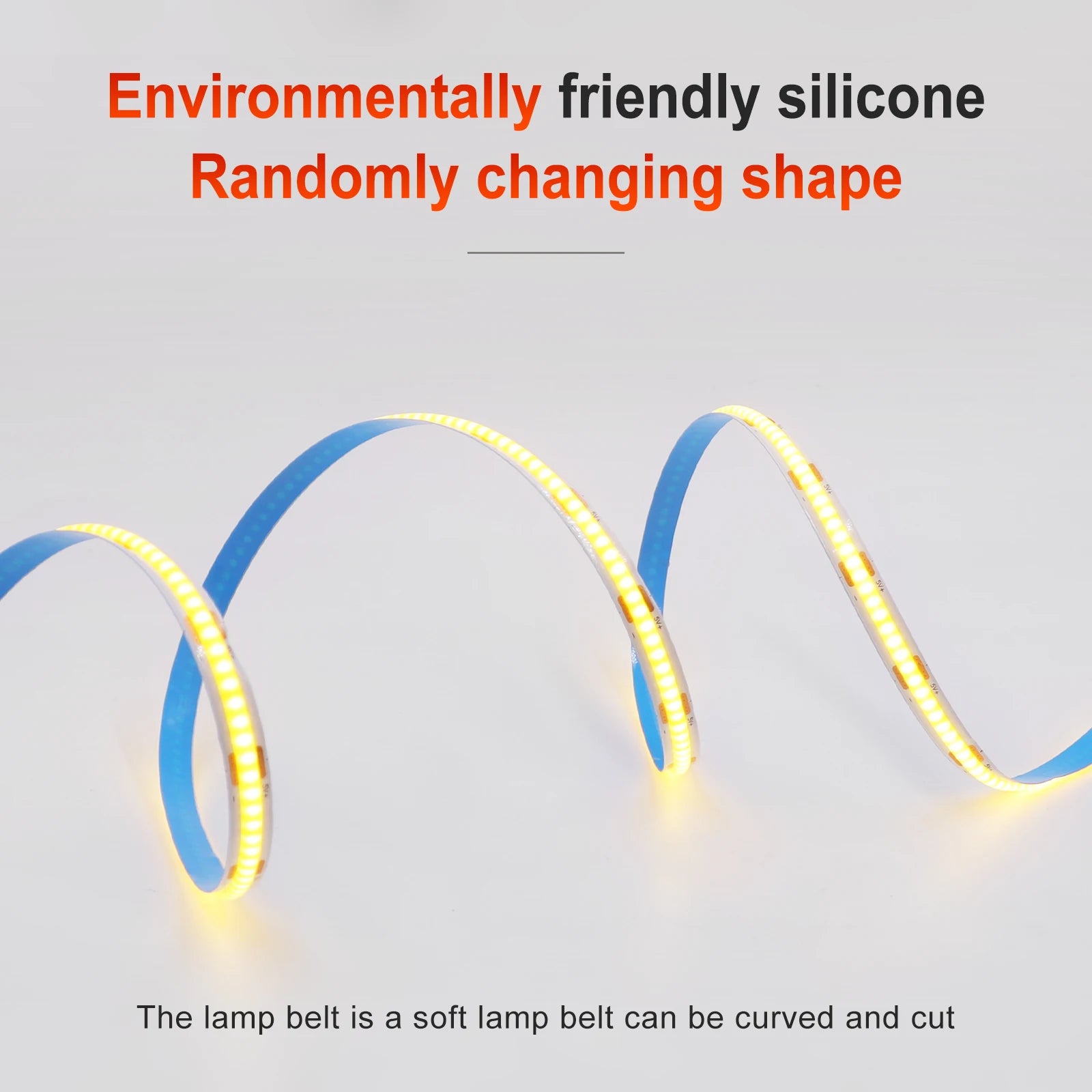 USB COB Strip Light 5V | 320 LED/m | Flexible Adhesive Tape | TV Backlighting