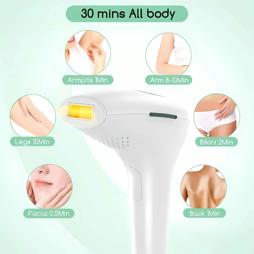 10  Beauty Care IPL Hair Removal Device 990000 Flashes Painless Permanent for Women Face Body Bikini LED Display Home Use