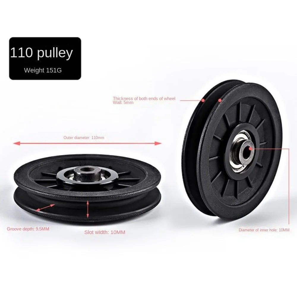 Nylon Bearing Pulley Wheel for Gym Fitness Equipment Cable Machine Part Wear Resistance 50/60/70/88/90/100/105/110/115/120/158mm