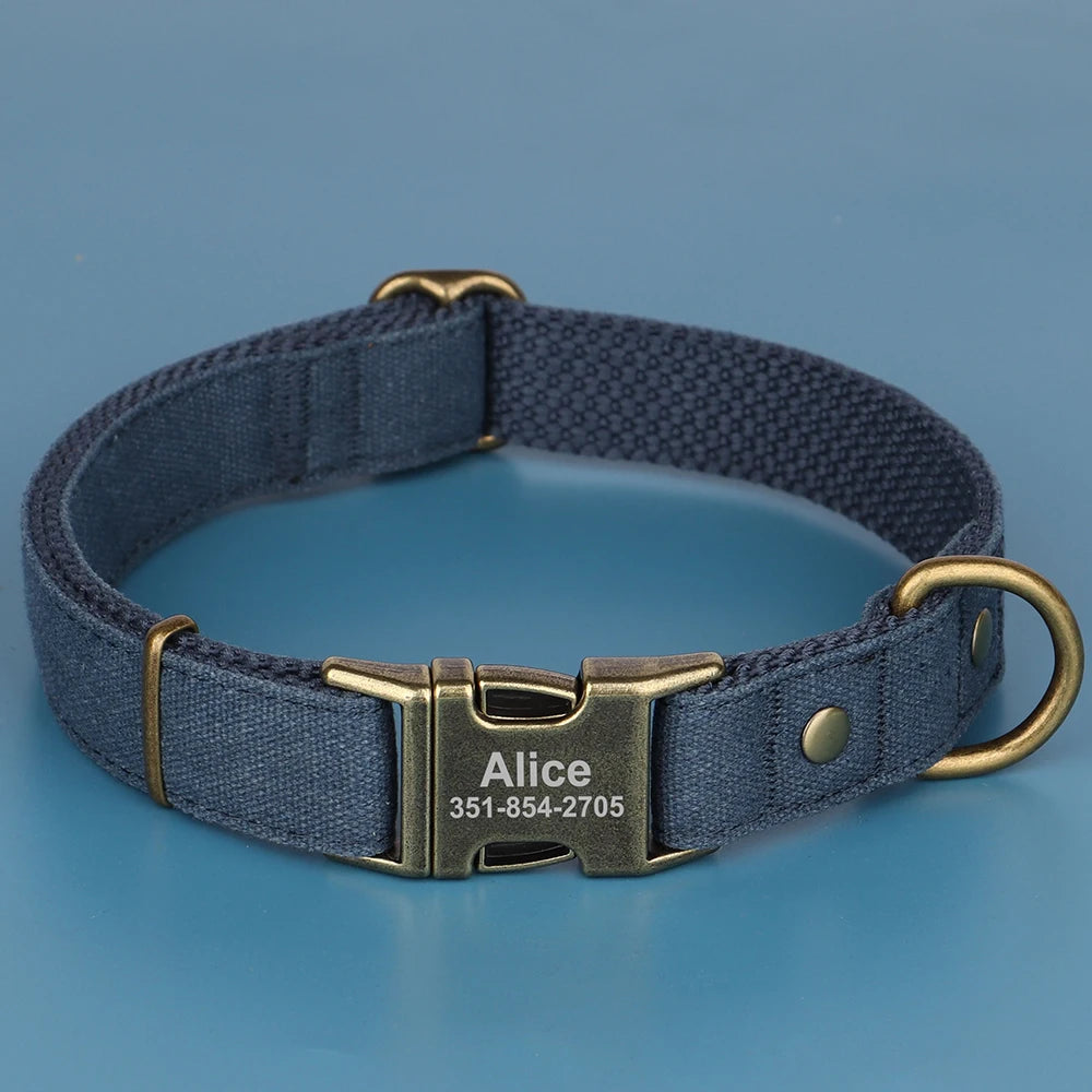 Kişiselleştirilebilir Köpek Tasması | Özel İsim Baskılı | Naylon | S/M/L