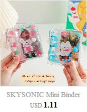 SKYSONIC A5 Binder Ring Collect Book Korea Idol Photo Organizer Journal Diary Agenda Planner Bullet Cover School Stationery