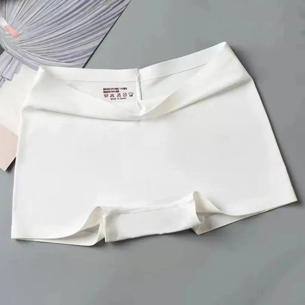 Women Safety Panties Women Safety Pants Ice Silk Shorts High Elasticity Quick Dry Mini Skirt Shorts Mid Waist Underwear 90%