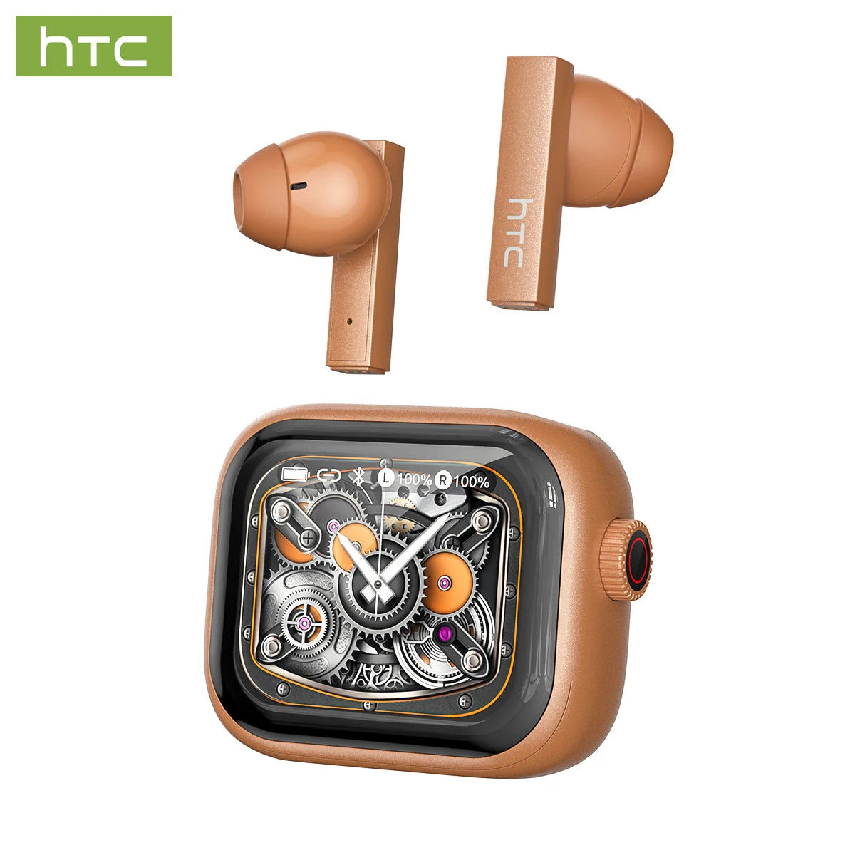Auriculares Bluetooth TWS HTC NE40 AI Live Translation Earphone BT6.0 LED Display HiFi Sound Wireless Headset 2026 Choice