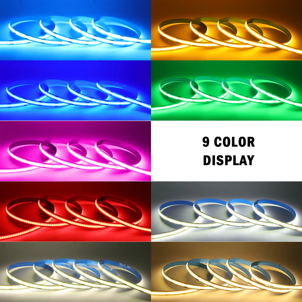 USB COB Strip Light 5V | 320 LED/m | Flexible Adhesive Tape | TV Backlighting