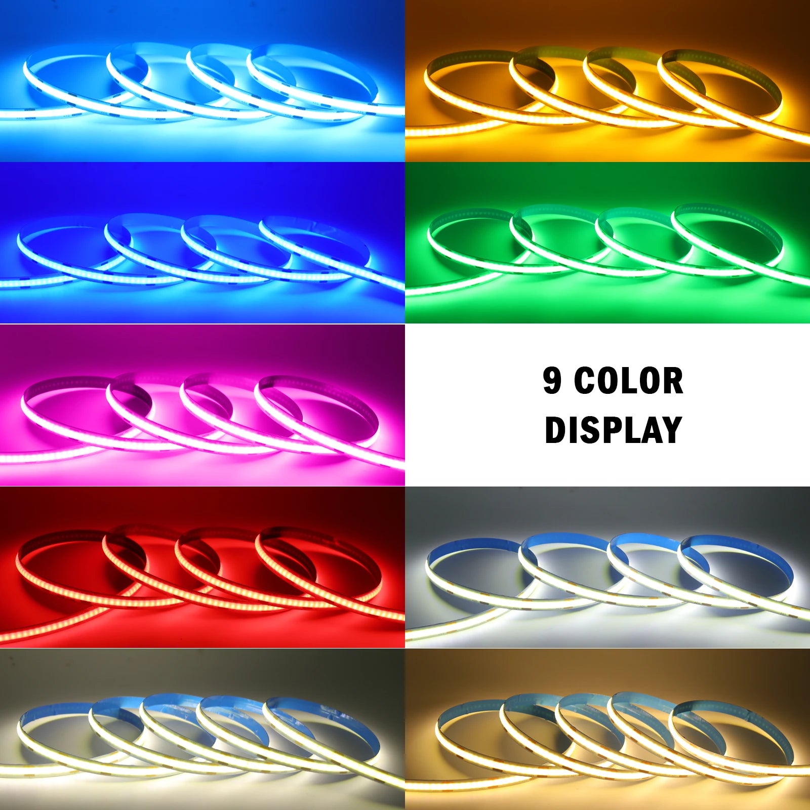USB COB Strip Light 5V | 320 LED/m | Flexible Adhesive Tape | TV Backlighting