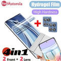 Motorola Edge 60/50/40 Serisi 4'ü 1 Arada Hidrojel Ekran Filmi | Lens Koruyucu