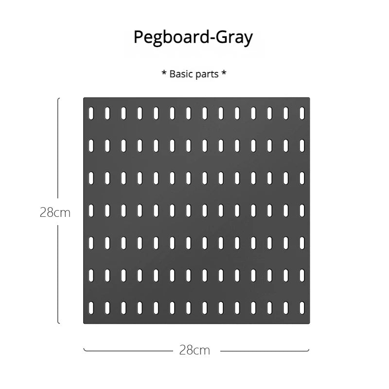 Pegboard Aksesuar Seti | Deliksiz Duvara Monte | Mutfak Garaj Organizasyon