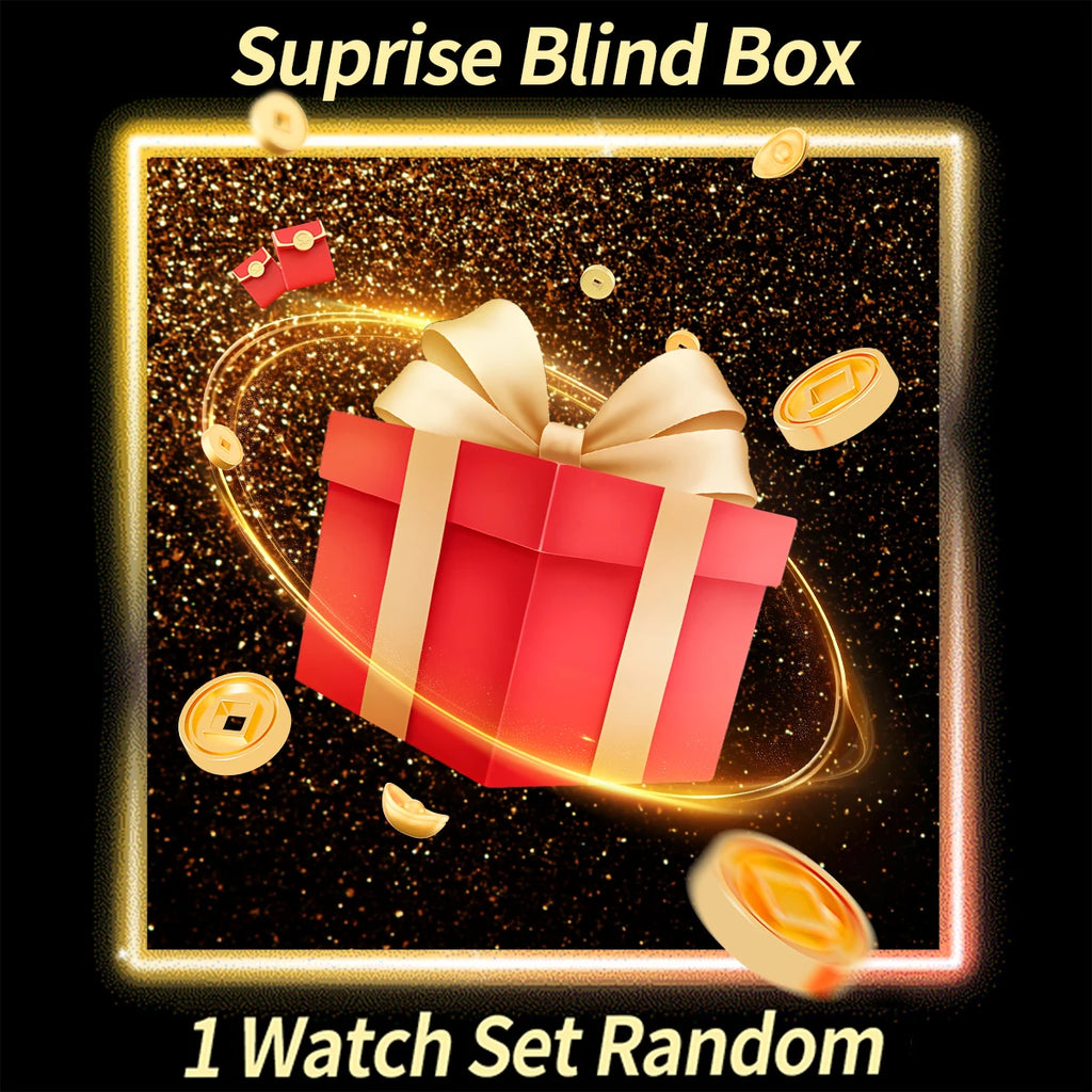 Surprise Mystery Watch Set Blind Box- 6PCS Fashion Women Watches Bracelets Set Casual Leather Band Wristwatches（Without Box）