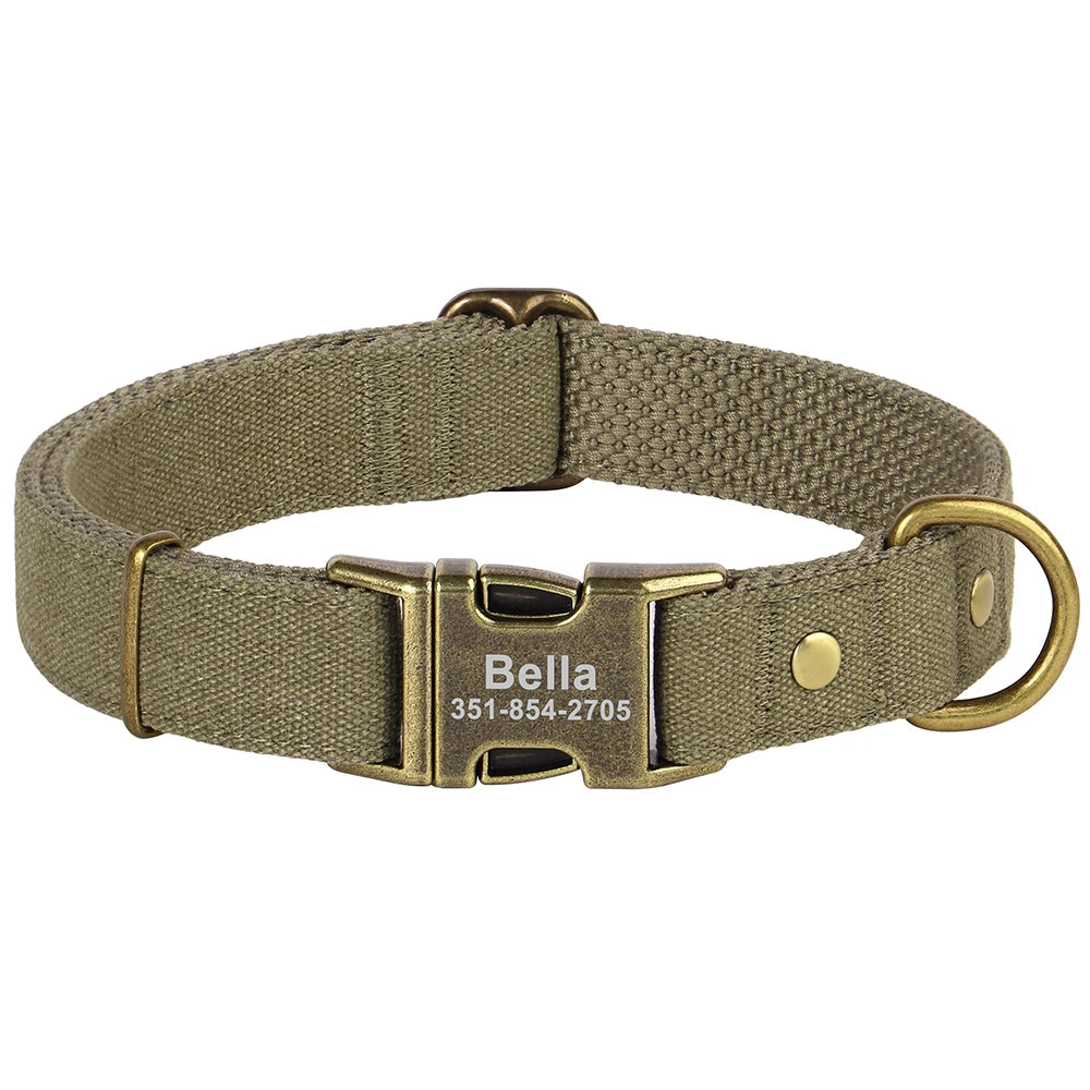 Kişiselleştirilebilir Köpek Tasması | Özel İsim Baskılı | Naylon | S/M/L