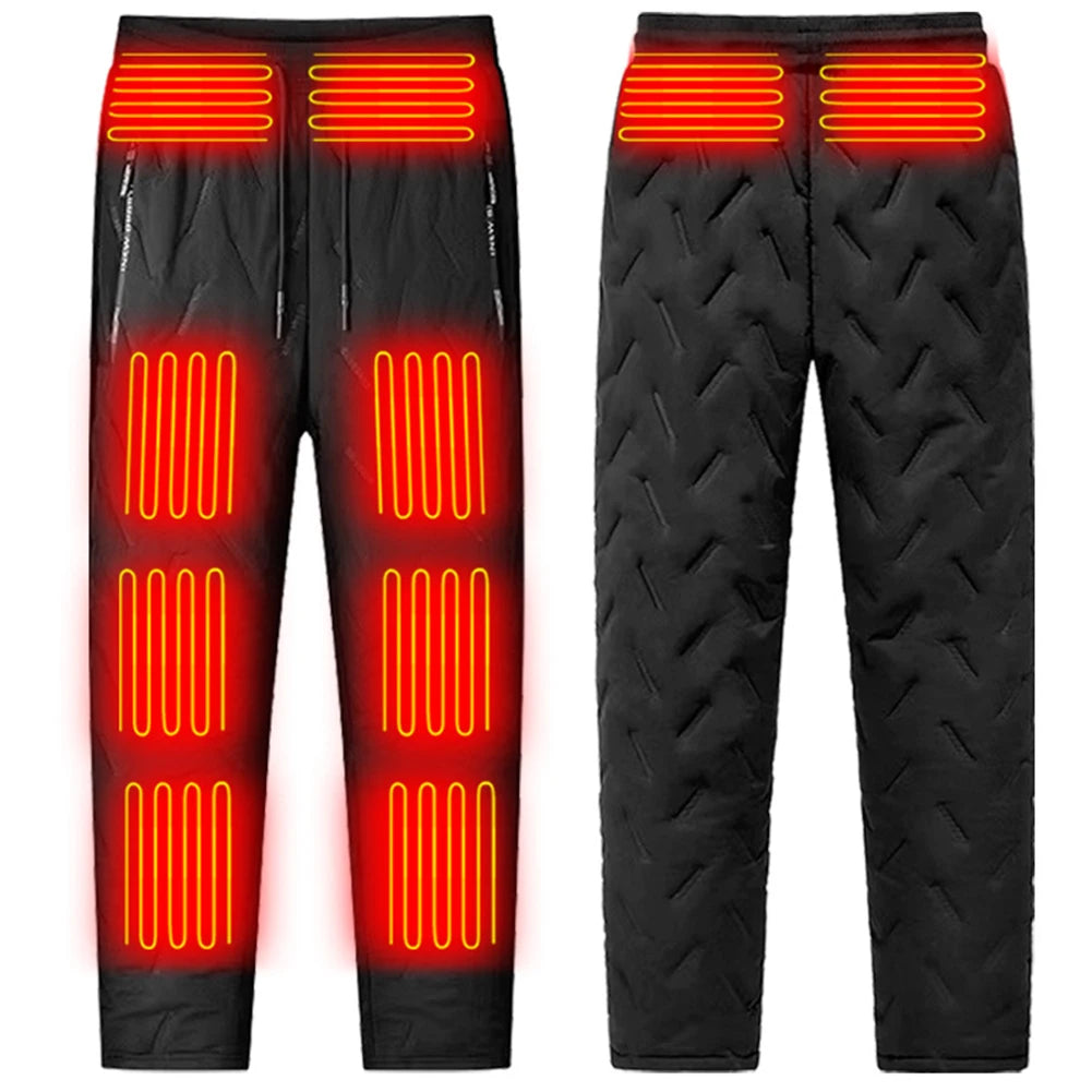 Elektrikli Isıtmalı Pantolon & Yelek | 10 Isıtma Bölgesi | Su Geçirmez | Kış Outdoor