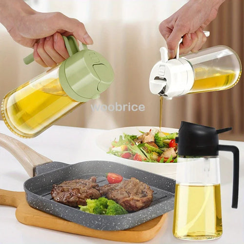 500ml Cam Yağ Sprey Şişesi | Zeytinyağı Dispenseri | BBQ & Pişirme