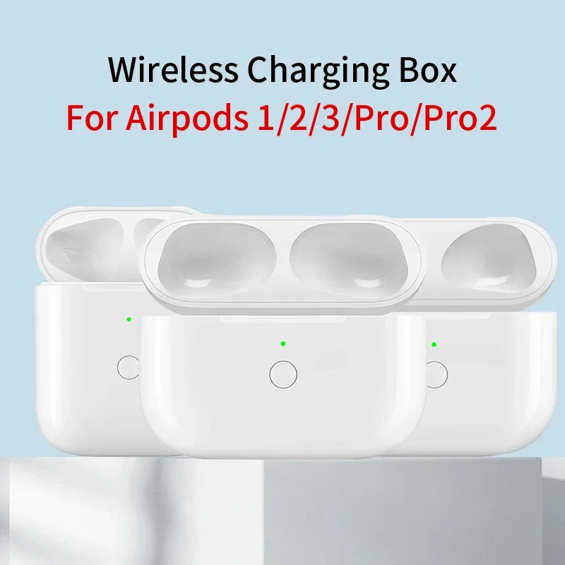 Replacement Original Charging Box For Airpods Pro 1 2 3 4 Bluetooth Earphone Battery Charger Case With LED Indicator Light usb-C