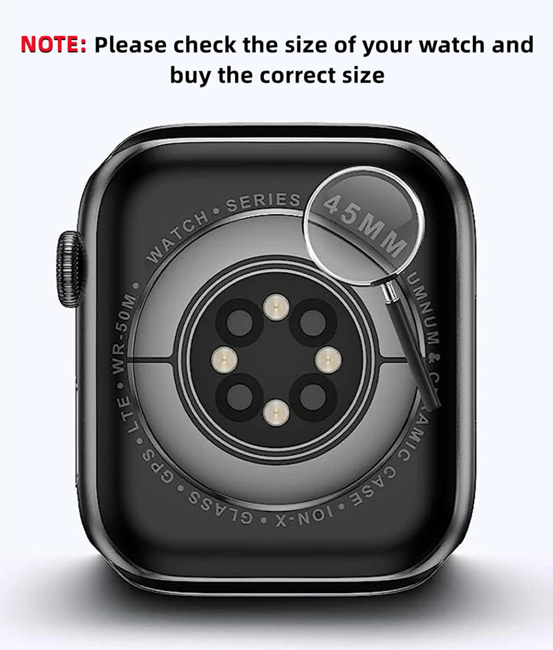 Apple Watch 10/9/8/7/6/SE Seramik Ekran Koruyucu | 5'li Set | Cam Değil