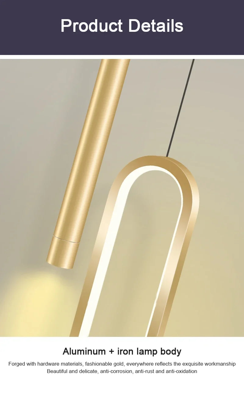 Nordic LED Sarkıt Lamba | Dekoratif | Yatak Odası Yemek Odası Mutfak