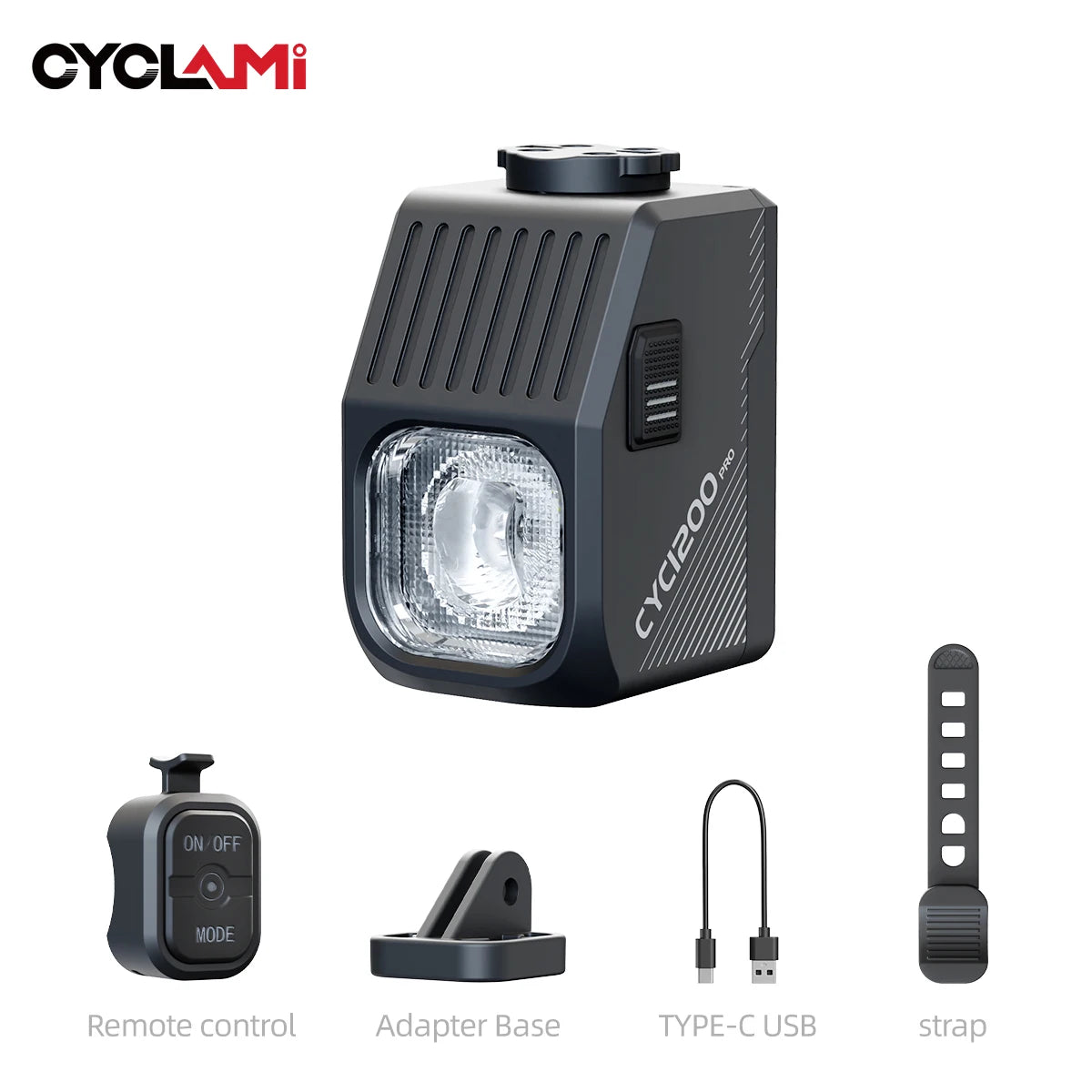 CYCLAMI 1200 Lümen Bisiklet Farı | Kablosuz Kumanda | 4000mAh Ön Lamba