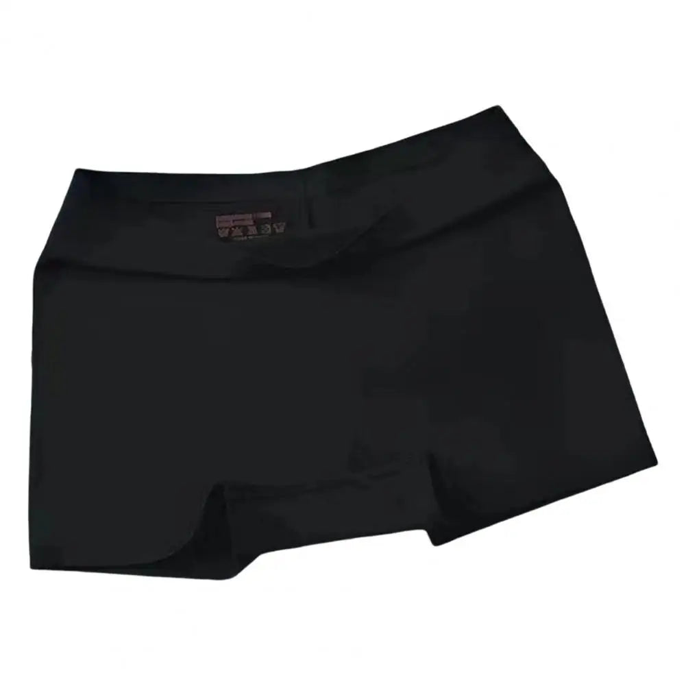 Women Safety Panties Women Safety Pants Ice Silk Shorts High Elasticity Quick Dry Mini Skirt Shorts Mid Waist Underwear 90%