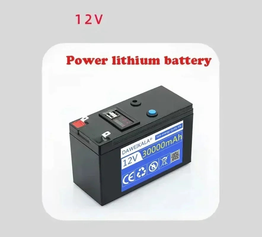 12V 30Ah Lityum Pil Paketi | Solar & Elektrikli Araç | 18650 Şarjlı