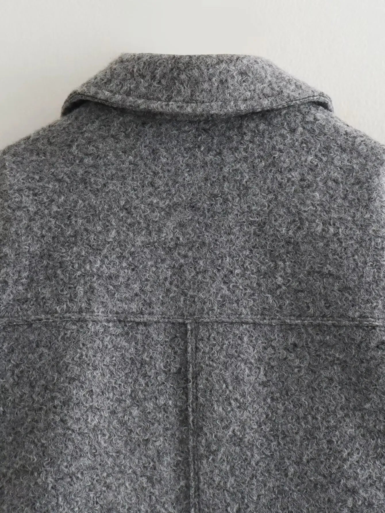 MUJER Tweed Cropped Jackets for Women Zip Bomber Jacket Woman Long Sleeve Jackets Woman 2024 Streetwear New in Coats and Jackets
