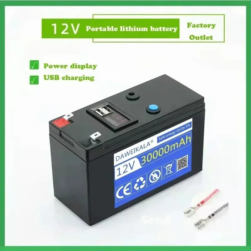12V 30Ah Lityum Pil Paketi | Solar & Elektrikli Araç | 18650 Şarjlı