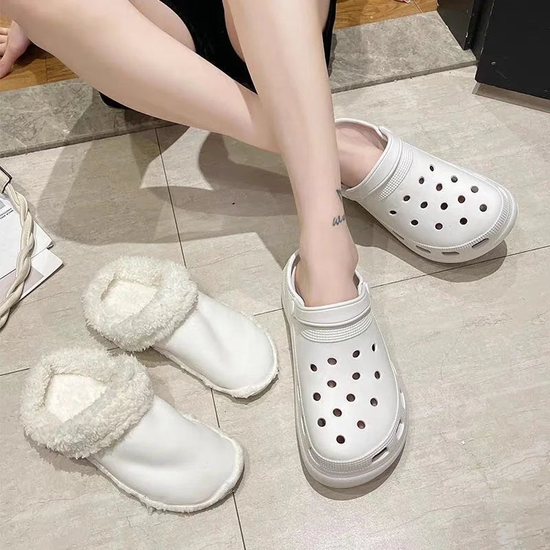 Crocs Kürk Astar | Peluş İç Taban | Kadın & Erkek | Çıkarılabilir Kış İçliği