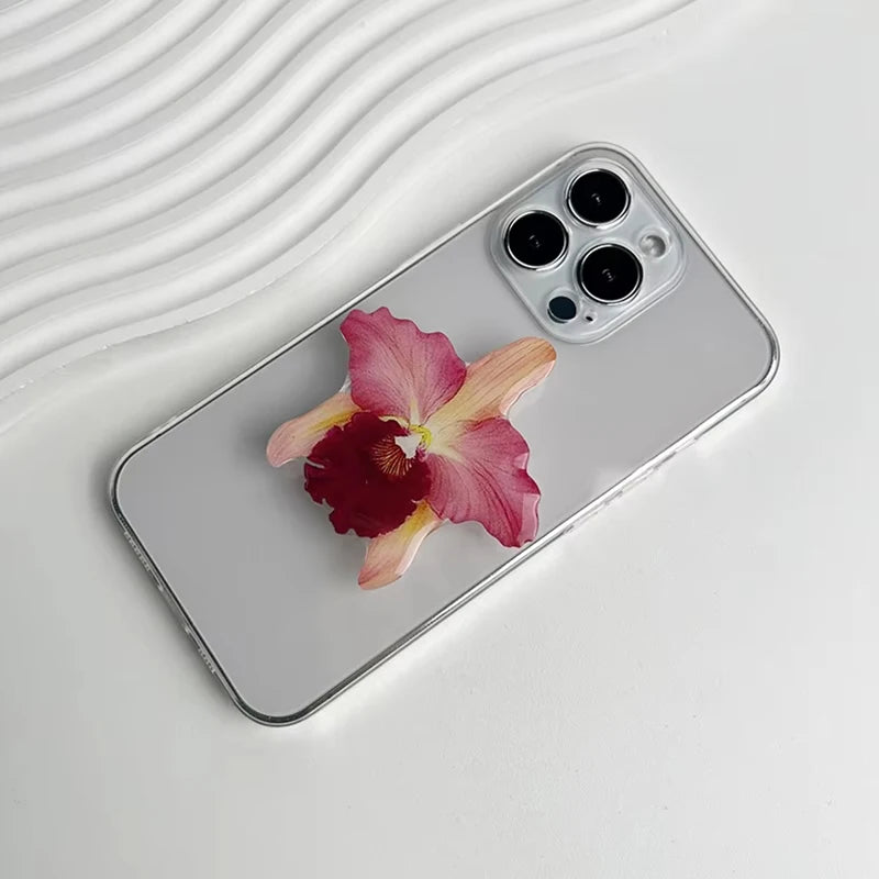 New Orchid Phone Stand Phalaenopsis Socket Grip Network Hot Talent Recommendation Foldable Cymbidium Phone Bracket For IPhone