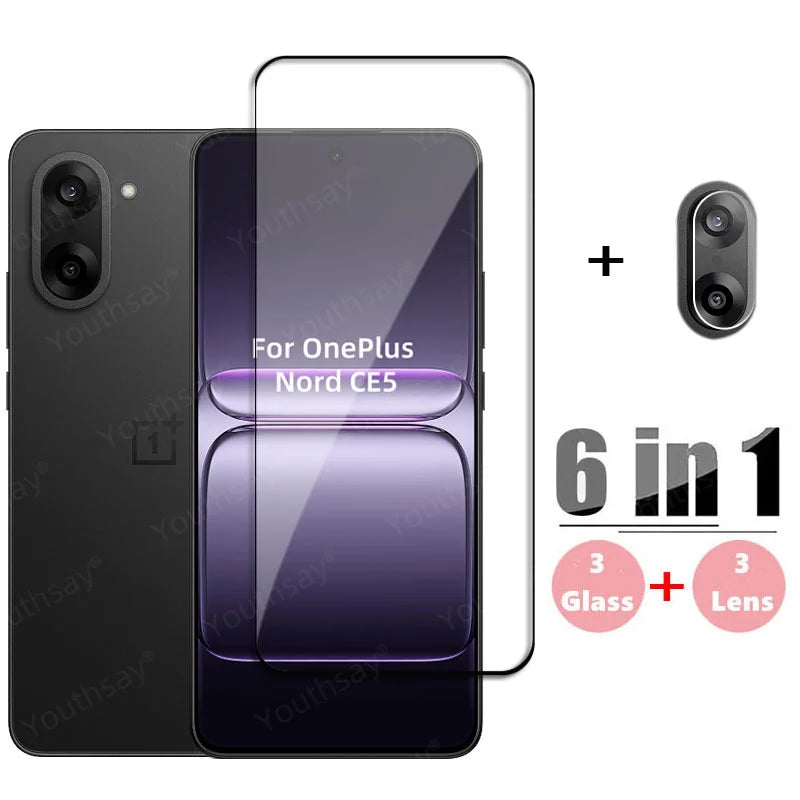 OnePlus Nord CE5 Tam Kaplama Temperli Cam Ekran Koruyucu | HD Net