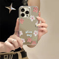 Red Flower Make Up Mirror Phone Case For IPhone 17 17Air 16 15 14 13 12 11 Pro Max XR X XS 7 8 Plus Bumber Cover Case Funda