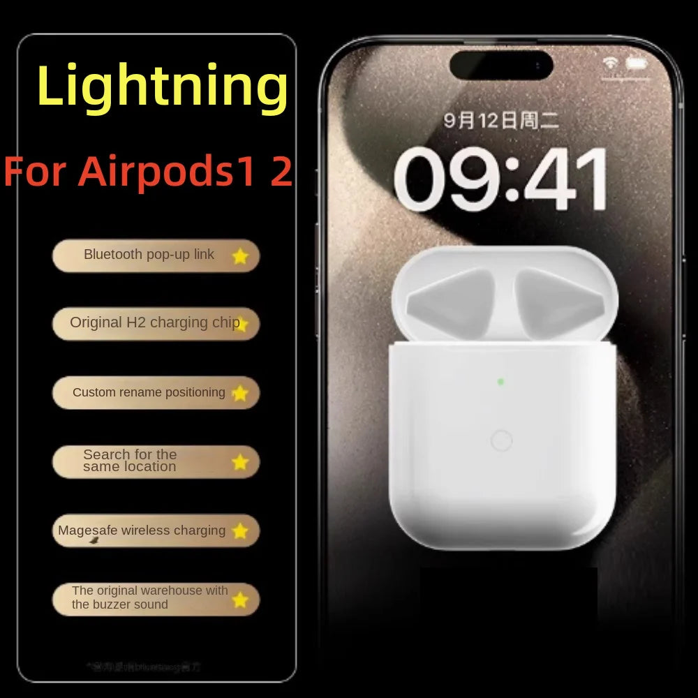 Replacement Original Charging Box For Airpods Pro 1 2 3 4 Bluetooth Earphone Battery Charger Case With LED Indicator Light usb-C