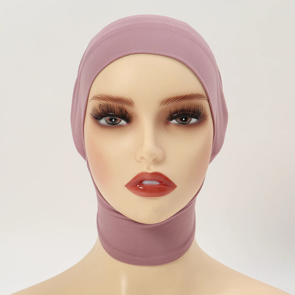 Müslüman Kadın İç Başlık Hijab - Hazır Giyin Bone Taktıkı Başörtüsü