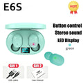 E6S TWS Dijital Göstergeli Bluetooth Kulaklık | Gürültü Engelleme | Mikrofon