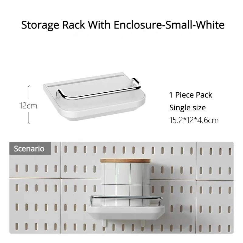 Pegboard Aksesuar Seti | Deliksiz Duvara Monte | Mutfak Garaj Organizasyon