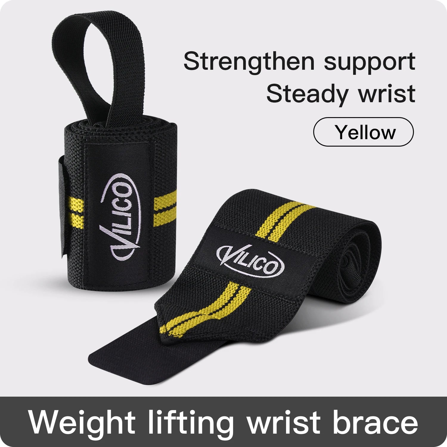 1 PC Wristband Wrist Support Brace Straps Extra Strength Weight Lifting Wrist Wraps Bandage Fitness Gym Training