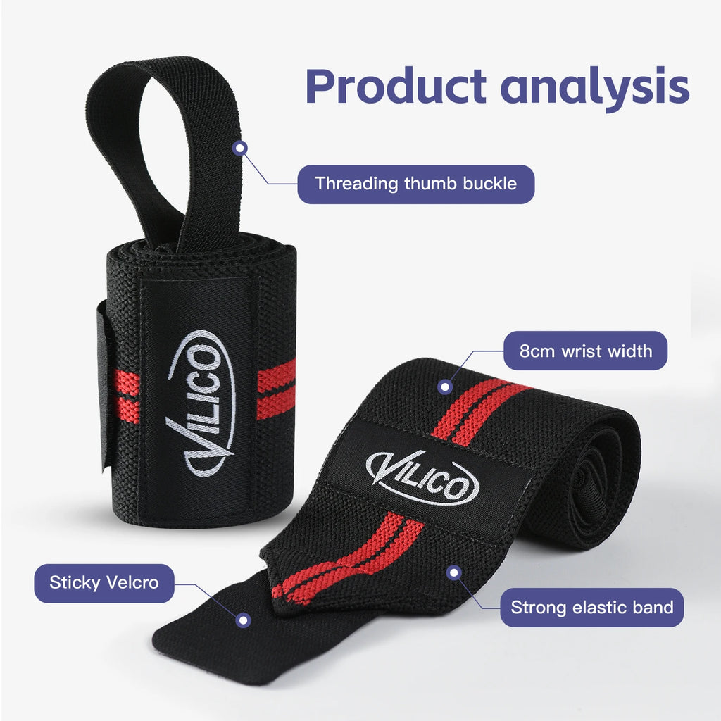 1 PC Wristband Wrist Support Brace Straps Extra Strength Weight Lifting Wrist Wraps Bandage Fitness Gym Training