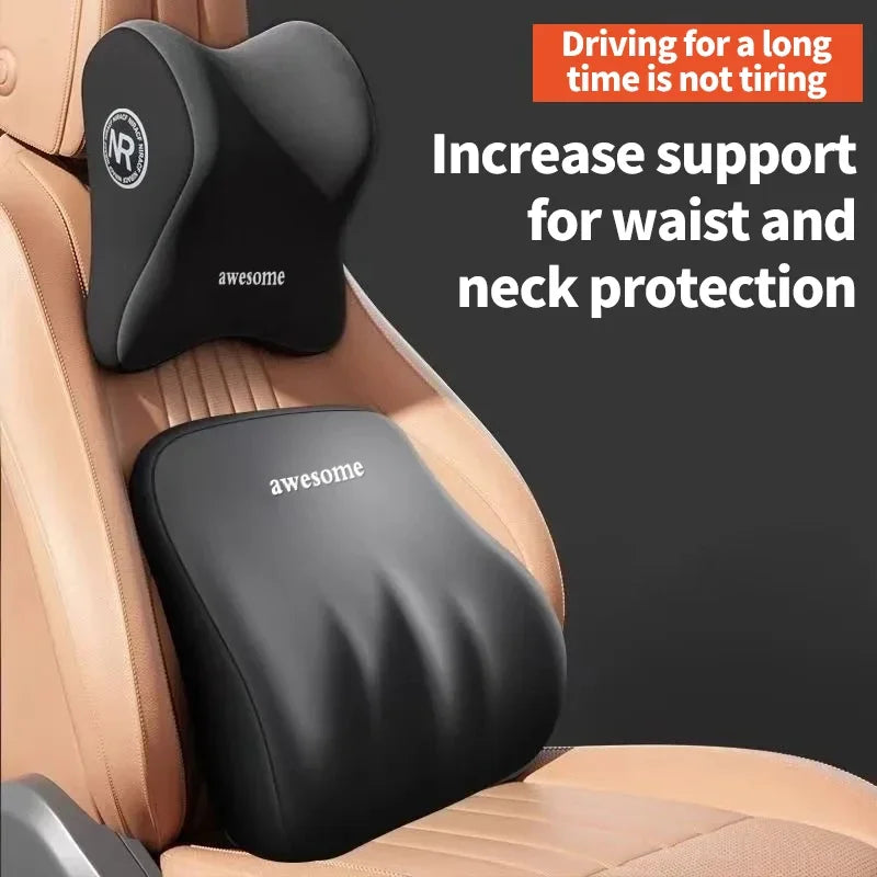 Belleğ Köpüğü Araba Boyun & Bel Yastığı | Ergonomik Sürüş Desteği
