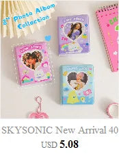 SKYSONIC A5 Binder Ring Collect Book Korea Idol Photo Organizer Journal Diary Agenda Planner Bullet Cover School Stationery
