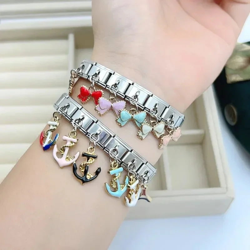 Yay & Çapa Charm Kolye Ucu | Modüler Bileklik İçin | DIY Takı