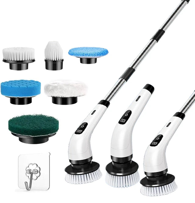 Kablosuz Elektrikli Temizlik Fırçası | 5-7 Başlık | Banyo & Mutfak & Tuvalet