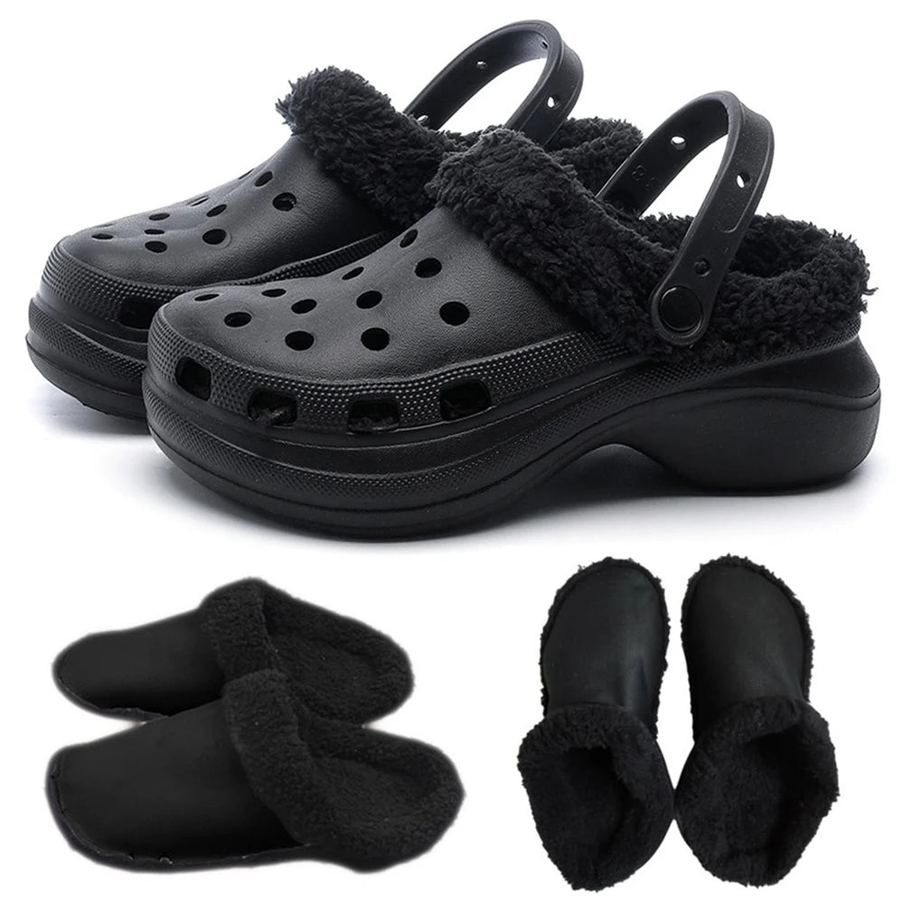 Crocs Kürk Astar | Peluş İç Taban | Kadın & Erkek | Çıkarılabilir Kış İçliği