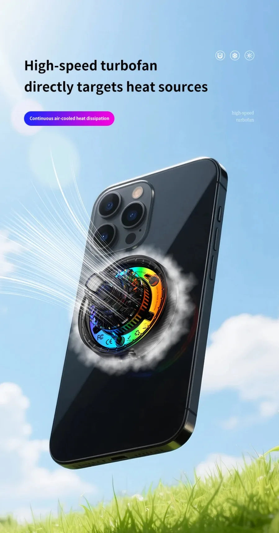 Qi2 25W Manyetik Araç İçi Kablosuz Şarj | RGB Aydınlatma | iPhone MagSafe Uyumlu