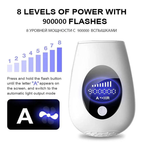 10  Beauty Care IPL Hair Removal Device 990000 Flashes Painless Permanent for Women Face Body Bikini LED Display Home Use