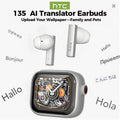 Auriculares Bluetooth TWS HTC NE40 AI Live Translation Earphone BT6.0 LED Display HiFi Sound Wireless Headset 2026 Choice