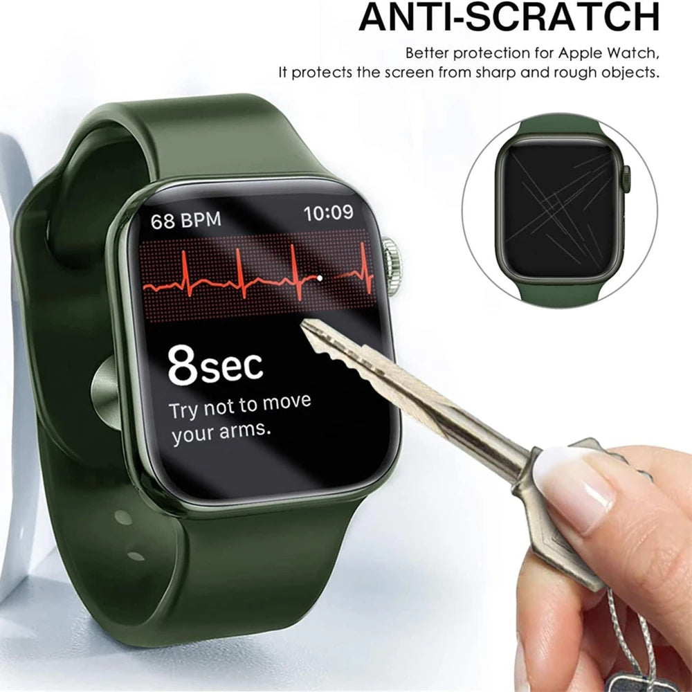 Apple Watch 10/9/8/7/6/SE Seramik Ekran Koruyucu | 5'li Set | Cam Değil