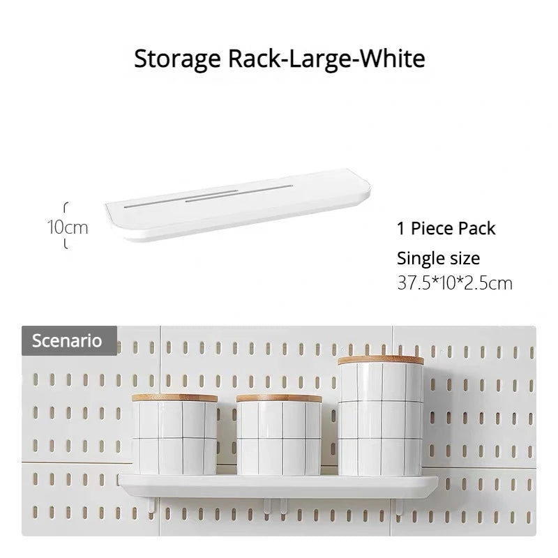 Pegboard Aksesuar Seti | Deliksiz Duvara Monte | Mutfak Garaj Organizasyon