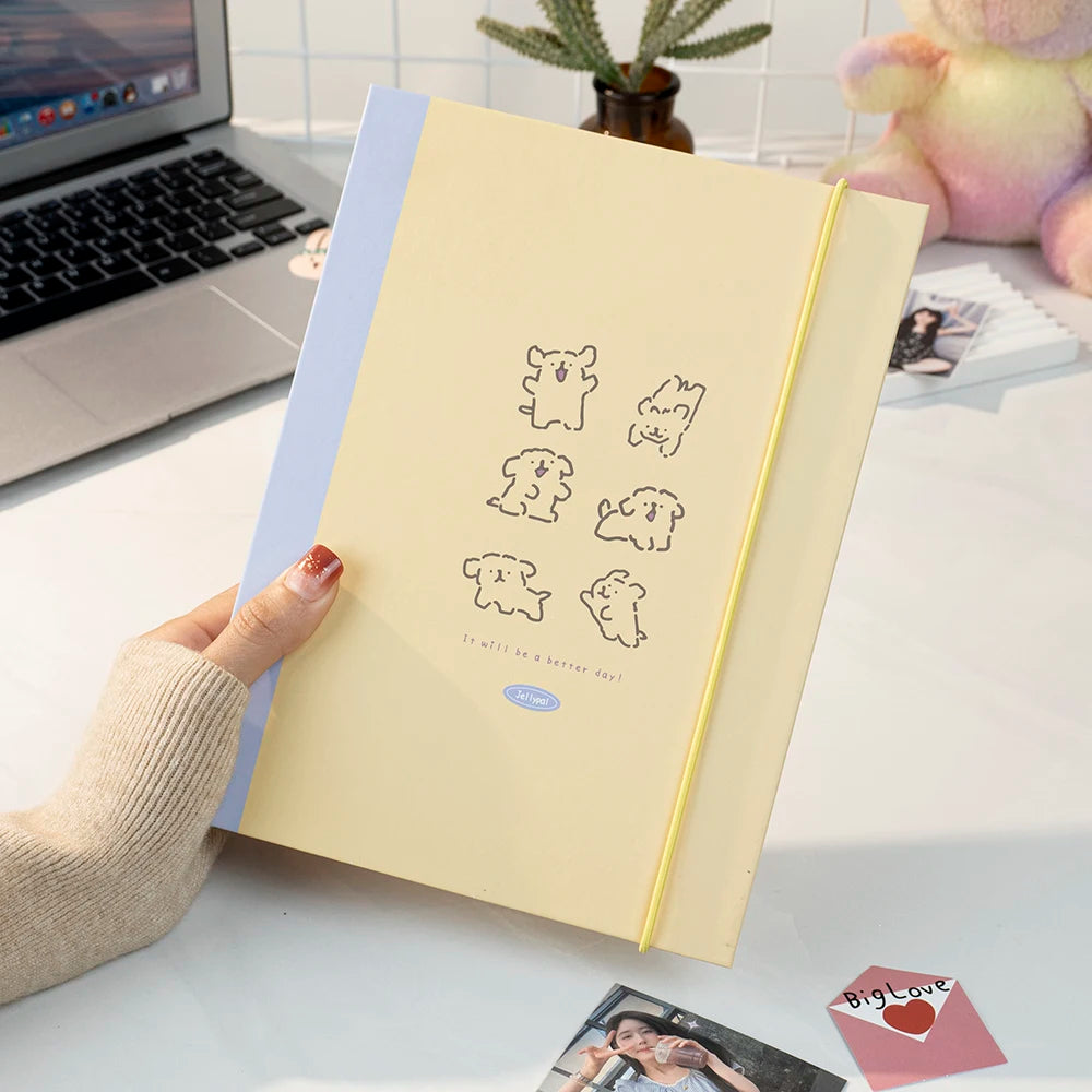 SKYSONIC A5 Binder Ring Collect Book Korea Idol Photo Organizer Journal Diary Agenda Planner Bullet Cover School Stationery