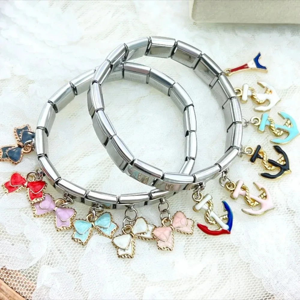 Yay & Çapa Charm Kolye Ucu | Modüler Bileklik İçin | DIY Takı