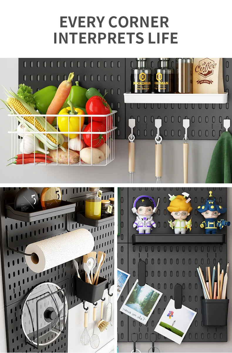 DIY Pegboard Organizasyon Seti | Duvara Monte | Mutfak Garaj Oda