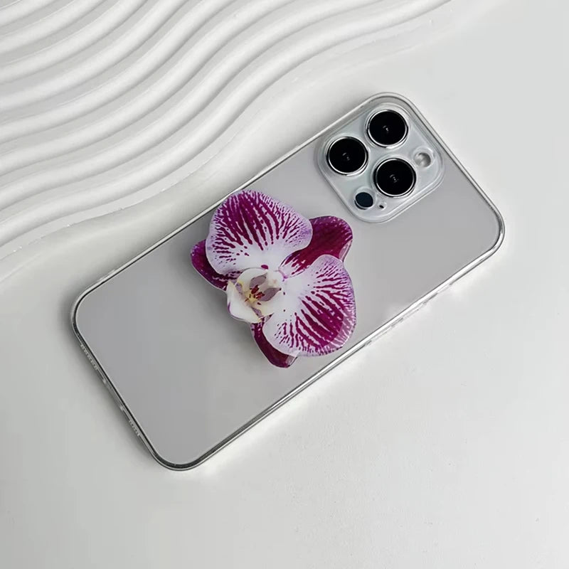 New Orchid Phone Stand Phalaenopsis Socket Grip Network Hot Talent Recommendation Foldable Cymbidium Phone Bracket For IPhone